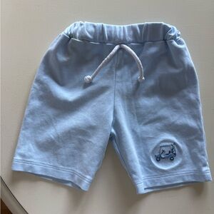 Kissy Kissy Light Blue Kids Shorts with Embroidery